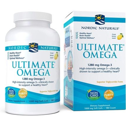 Nordic Naturals Ultimate Omega Softgel Lemon 180 Softgels