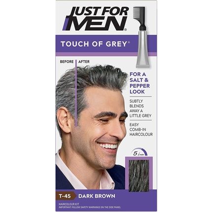 Just For Men T45 Touch Of Grey Hair Color Dark Brown 40G