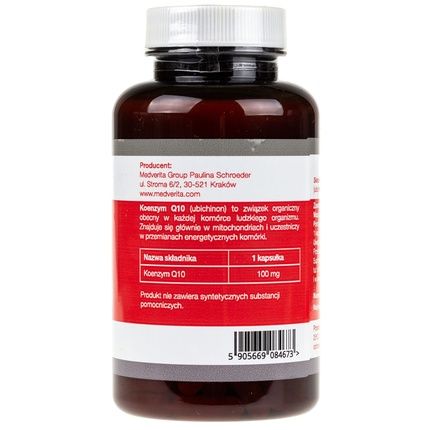 Medverita Coenzyme Q10 Ubiquinone 100Mg 120 Capsules