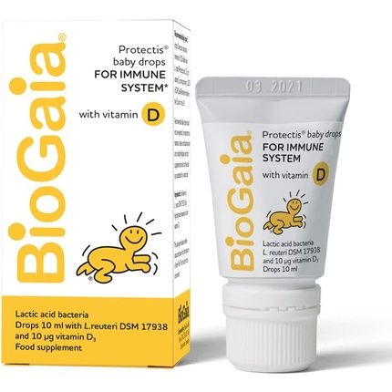 Biogaia Protectis Probiotic Drops With Vitamin D3 10Ml For Newborn Babies