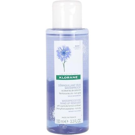 Klorane Waterproof Eye Makeup Remover With Cornflower 100Ml