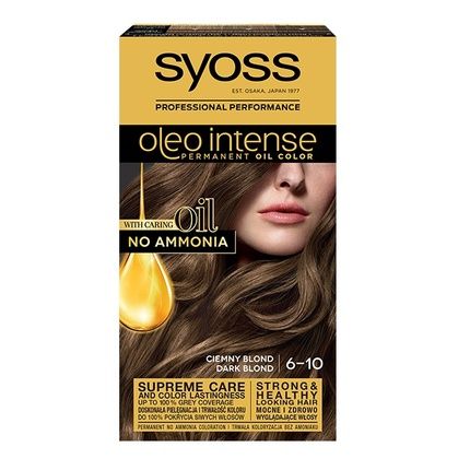 Syoss Oleo Intense Permanent Hair Color With Oils 6-10 Dark Blonde