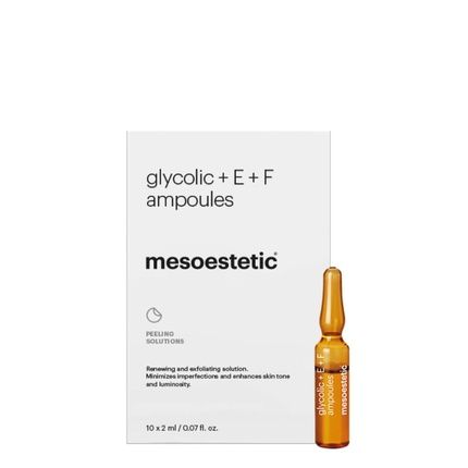 Mesoestetic Glycolic E F Ampoules 10X2Ml Skincare For Radiant Skin