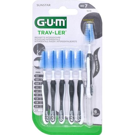Sunstar Gum Gum Travler Interdental Brush 26Mm 6 Pieces