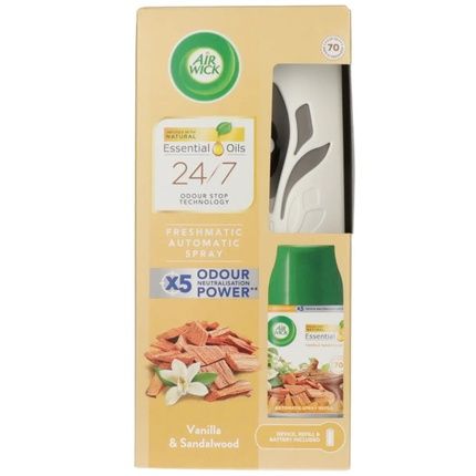 Reckitt Benckiser Air Wick Fresh Matic Air Freshener Device Vanilla Sandal 250Ml