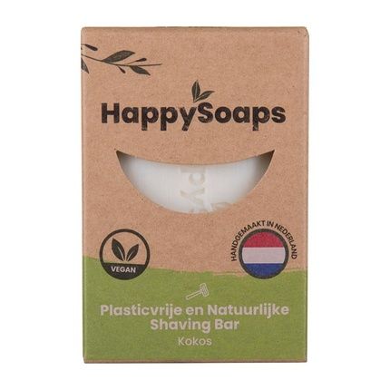 Happysoaps Vegan Shaving Bar Coconut 80G