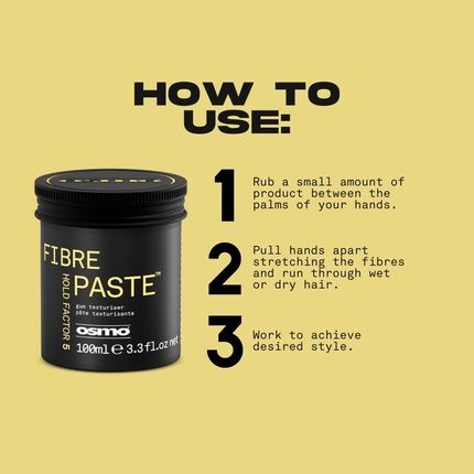 Osmo Fibre Paste Hair Texturiser Barber Moulding Paste Flexible & Firm - Image 3