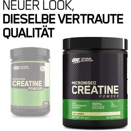 Optimum Nutrition Creatine Monohydrate Powder For Performance Enhancement 317G - 93 Servings