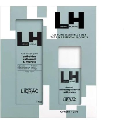 Lierac Homme Anti-Aging Fluid Box + Anti-Perspirant Deodorant 48H