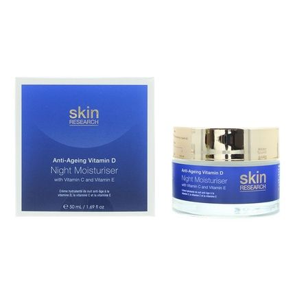 Skin Research Anti-Aging Vitamin D Night Moisturizer With Vitamin C And Vitamin E 50Ml