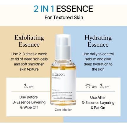 Mixsoon Bean Essence Vegan Snail Exfoliating Essence For Face Hydrating Korean - Image 3