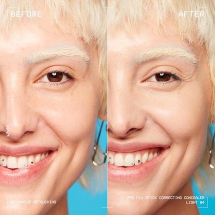 Nyx Professional Makeup Correcting Concealer Stick Covers Blemishes Dark Spots Discoloration 12H Wear Vegan Formula Pro Fix Stick Light 04 - Image 3