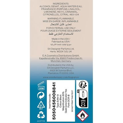 Jennifer Lopez Live Luxe Fragrance Mist 8 Fl Oz