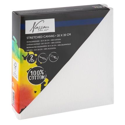 Nassau Canvas 20X20Cm Packed By 2