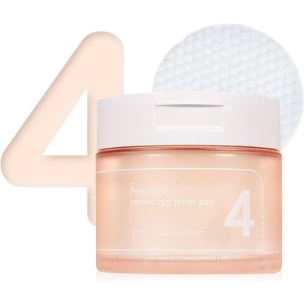 Numbuzin No.4 Pore Zero Peeled Egg Toner Pad Gentle Exfoliator Pha Lha Makeup Skin Prep Panthenol Korean Skin Care For Face