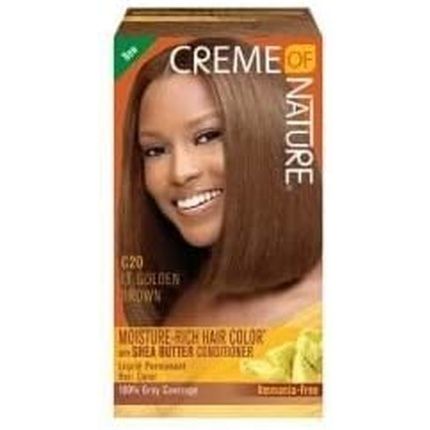 Creme Of Nature Liquid Hair Color Golden Brown C20 Gold 155G