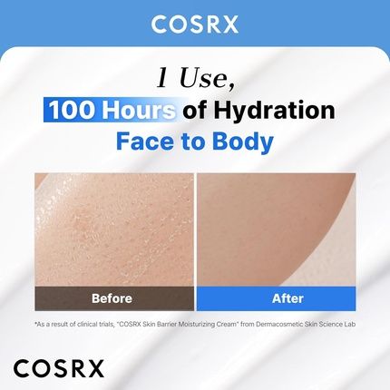 Cosrx Barrier Moisturizing Cream Body And Face Moisturizer For Dry Skin