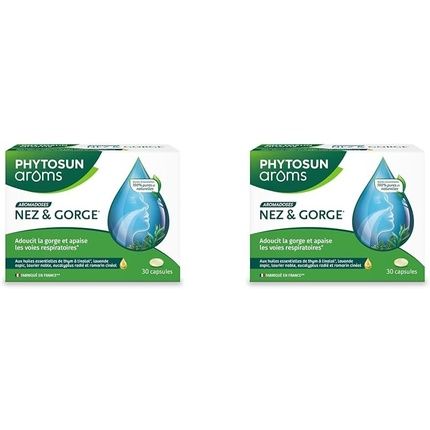 Phytosun Aroms Nose And Throat Capsules With Essential Oils - Soothes The Throat