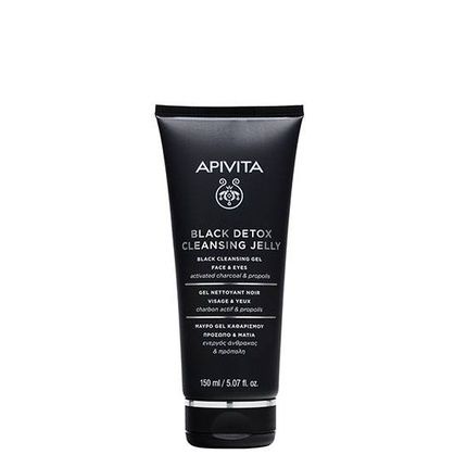 Apivita Cleansing Gel Black Detox 150Ml Face Cleanser