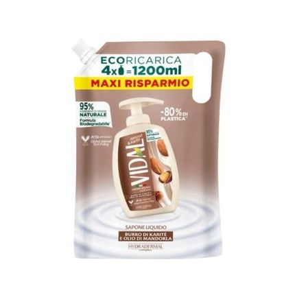 Vidal Almond & Karite Shea Butter Liquid Soap With Almond Oil 1200Ml Refill
