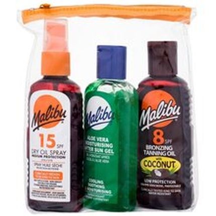 Malibu Dry Oil Spray Spf15 Set