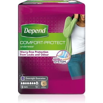 Depend سروال حماية مريح (Xl) - 9 قطع 3X9