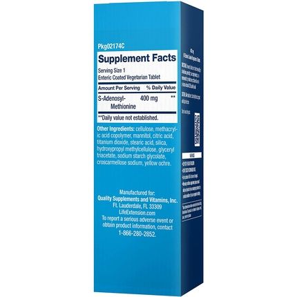 Life Extension Same 400Mg Supplement For Joint And Liver Support 60 Count 400Mg