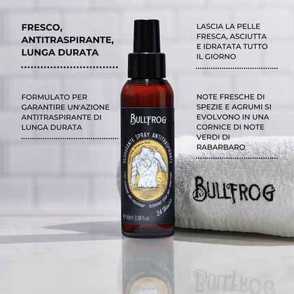 Bullfrog Antiperspirant Deodorant Spray 100Ml - Leaves Skin Fresh And Dry - Image 3