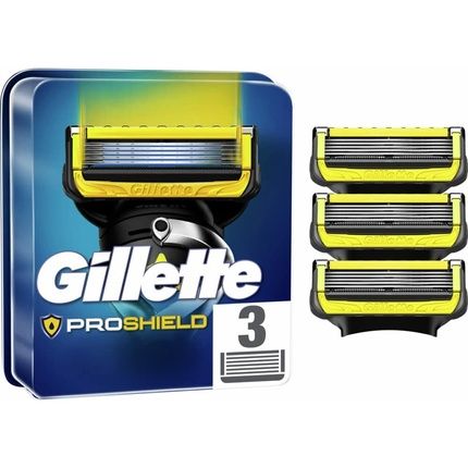 Gillette Proshield Men'S Razor Blades With 5 Anti-Friction Blades 3 Refills