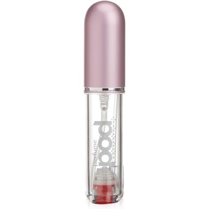 Perfume Pod Clear Refillable Perfume Atomizer With Spray And Genie-S Refill Pink