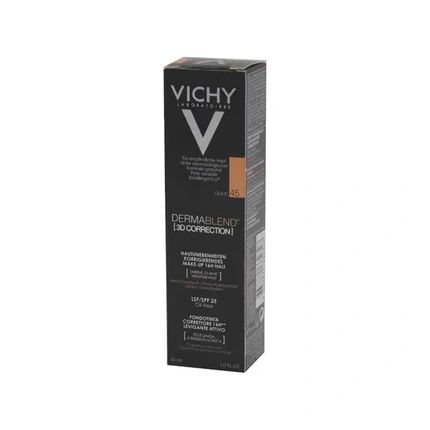 Vichy Dermablend 3D Correction Foundation 30 Ml 45 Gold Longlasting Spf 25