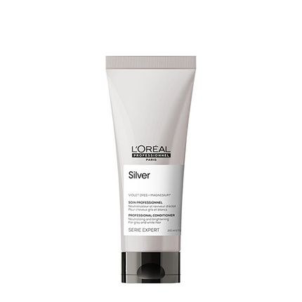 L'Oral Professionnel Silver Professional Conditioner 200Ml Neutralizes Unwanted Shades Of Gray And White Hair