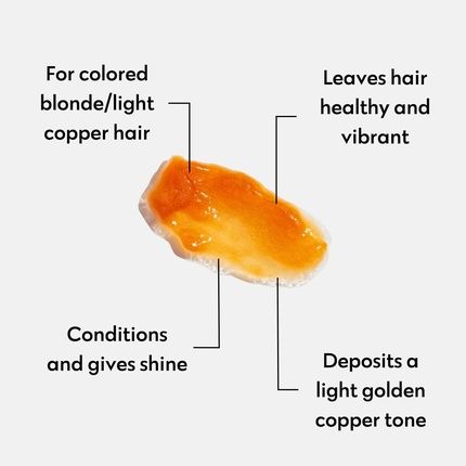 Four Reasons Color Mask Shampoo Sulfate Free Toning For Blonde And Light Copper Hair 8.5 Oz Apricot - Image 3