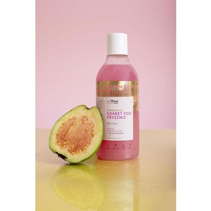 So!Flow Energizing Guava & Lychee Sorbet Shower Gel With Hordeum Vulgare For An Energizing And Refreshing Skin Treat
