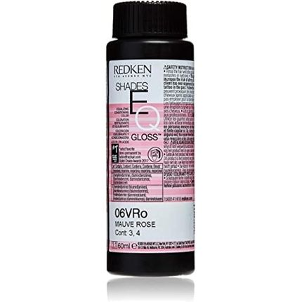 Redken Shades Eq Gloss Demi Permanent Hair Color 06Vro Mauve Rose 60Ml
