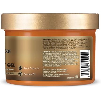 African Pride Black Castor Miracle Braid Lock Twist Gel 8Oz