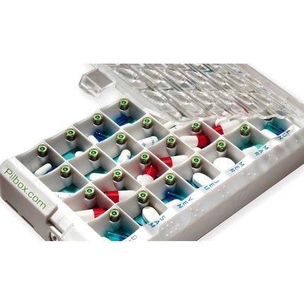 Pilbox Classic - Classic Pill Box For The Whole Week - Dimensions: 21 X 11.8 X 3 Cm