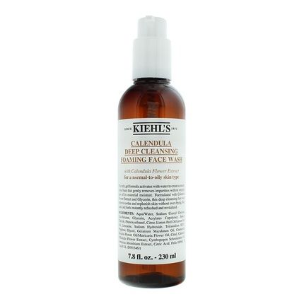 Kiehl'S Calendula Deep Cleansing Foaming Face Wash 230Ml For Women Deep Cleansing Gel