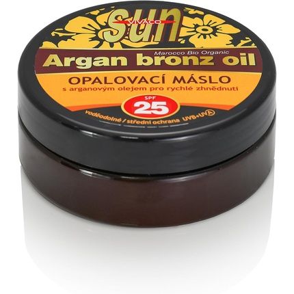 Sun Argan Bronze Oil Spf 25 Suntan Butter With Organic Argan Oil 200Ml