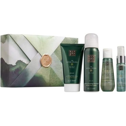 Rituals Gift Set The Ritual Of Jing S - 4 Home And Skincare Products Enriched With Lotus Flower And Jujube - Bath Gift Box
