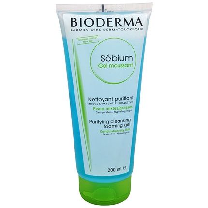 Bioderma Sebium Foaming Cleansing Gel 200Ml Purifying And Foaming Gel For Combination To Oily Skin