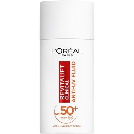 Loral Paris Revitalift Clinical Spf 50 Invisible Uv Fluid Protect Prevent Improve Ageing Signs Nonoily Formula All Skin Tones Advanced Uv Protection Antioxidant Vitamin C 50Ml