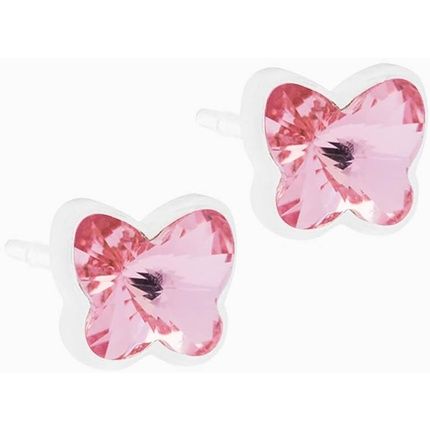 Blomdahl Nickel Free Medical Plastic 5Mm Butterfly Stud Earrings