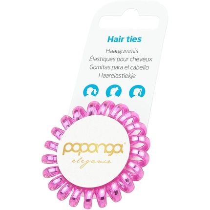 Papanga Spiral Hair Bows, Elegance Edition, Size: Small, Color: Pink