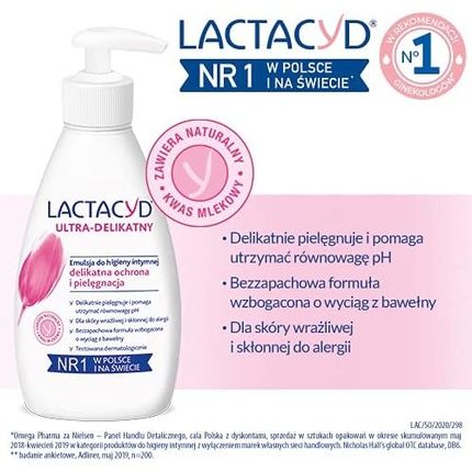 Lactacyd Sensitive Intimate Hygiene Emulsion 200Ml - Image 3