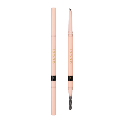 قلم حواجب كريمي ذو طرفين مقاوم للماء من غوتشي Stylo A Sourcils، 06 نوير