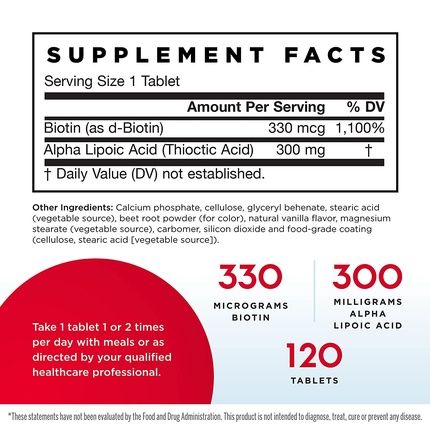Jarrow Formulas Alpha Lipoic Sustain Supports Cardiovascular Health 300Mg 120 Sustain Tabs