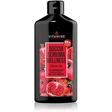 Vitamins Wellness Shower Foam With Pomegranate And Blackcurrant Juices