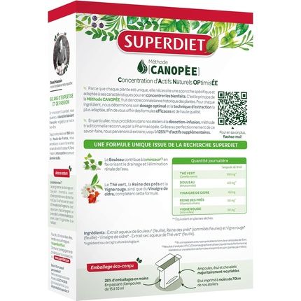 Superdiet Organic Slimming Quartet Fennel Meadowsweet Green Tea Birch - Image 3