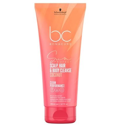 Schwarzkopf Professional Bonacure Sun Protect 3In1 Shampoo For Hair, Body, And Scalp - 200Ml